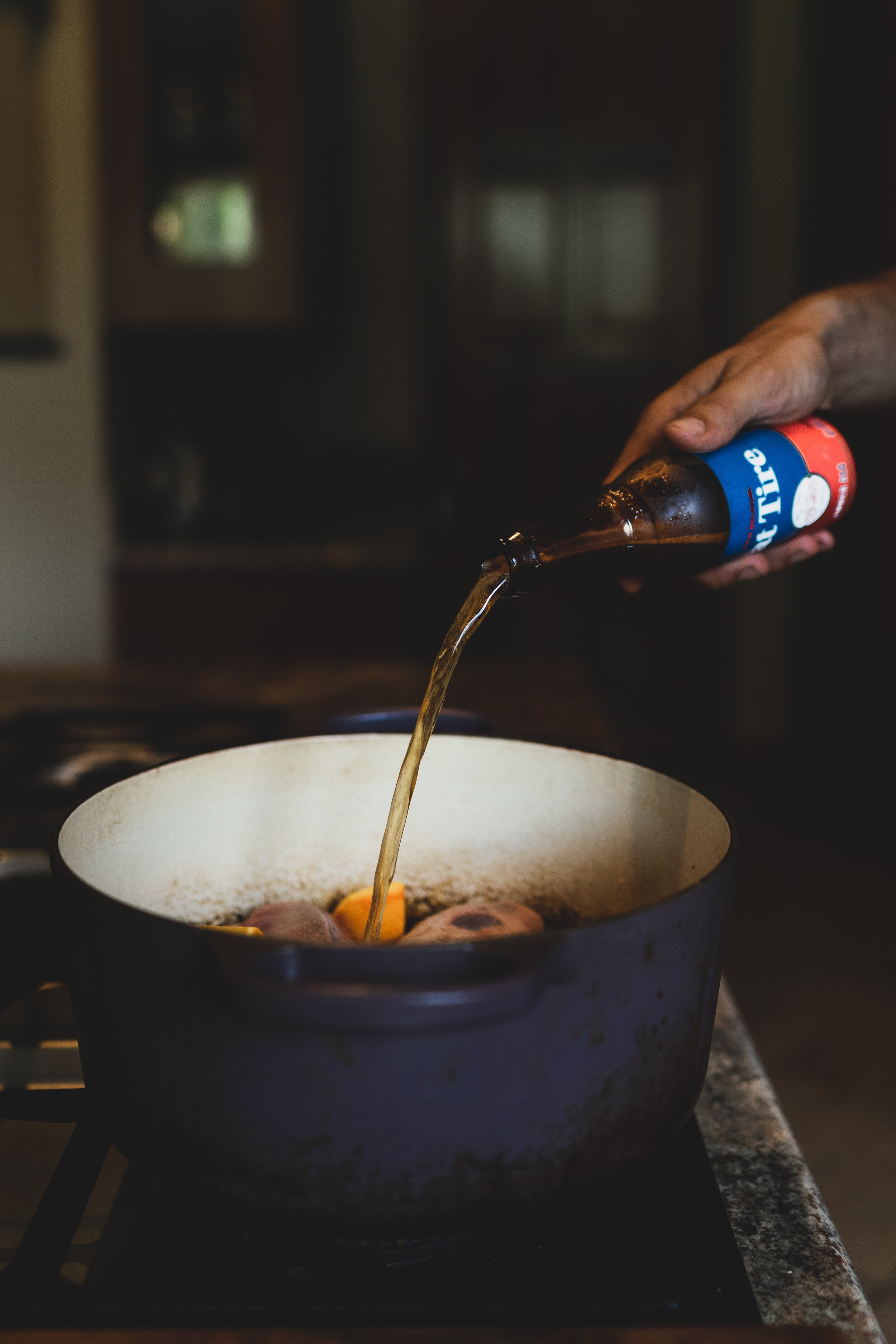 Adding Fat Tire beer to a wild duck recipe