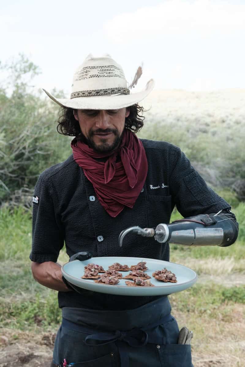 Eduardo with plated dish