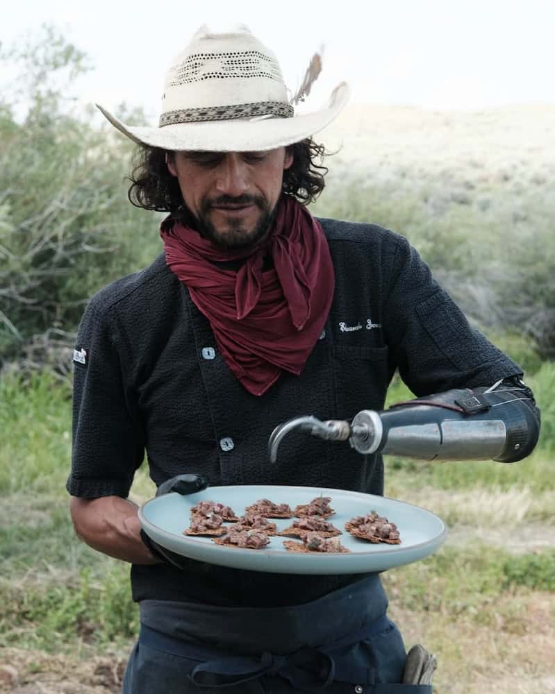 Eduardo with plated dish