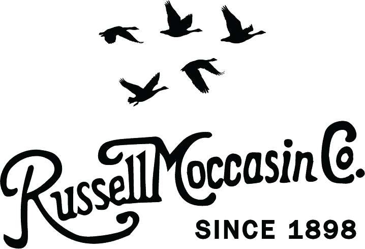 Russell Moccasin logo script