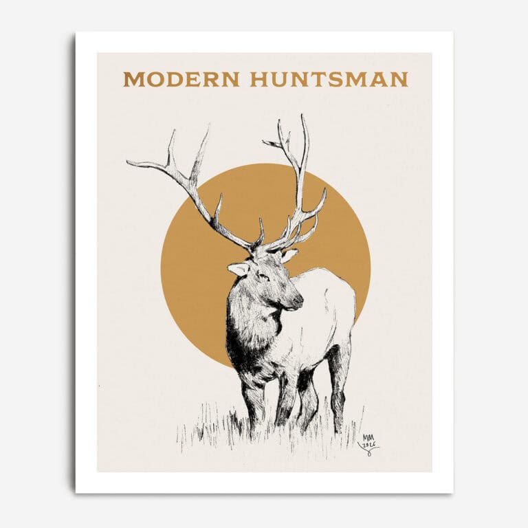 preview of Mark Maggiori x Modern Huntsman limited elk poster